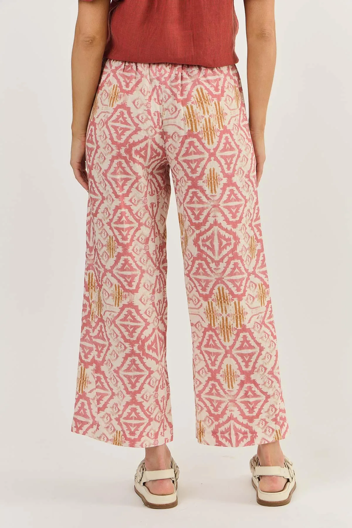 Naturals by O&J Linen Pants Ikat