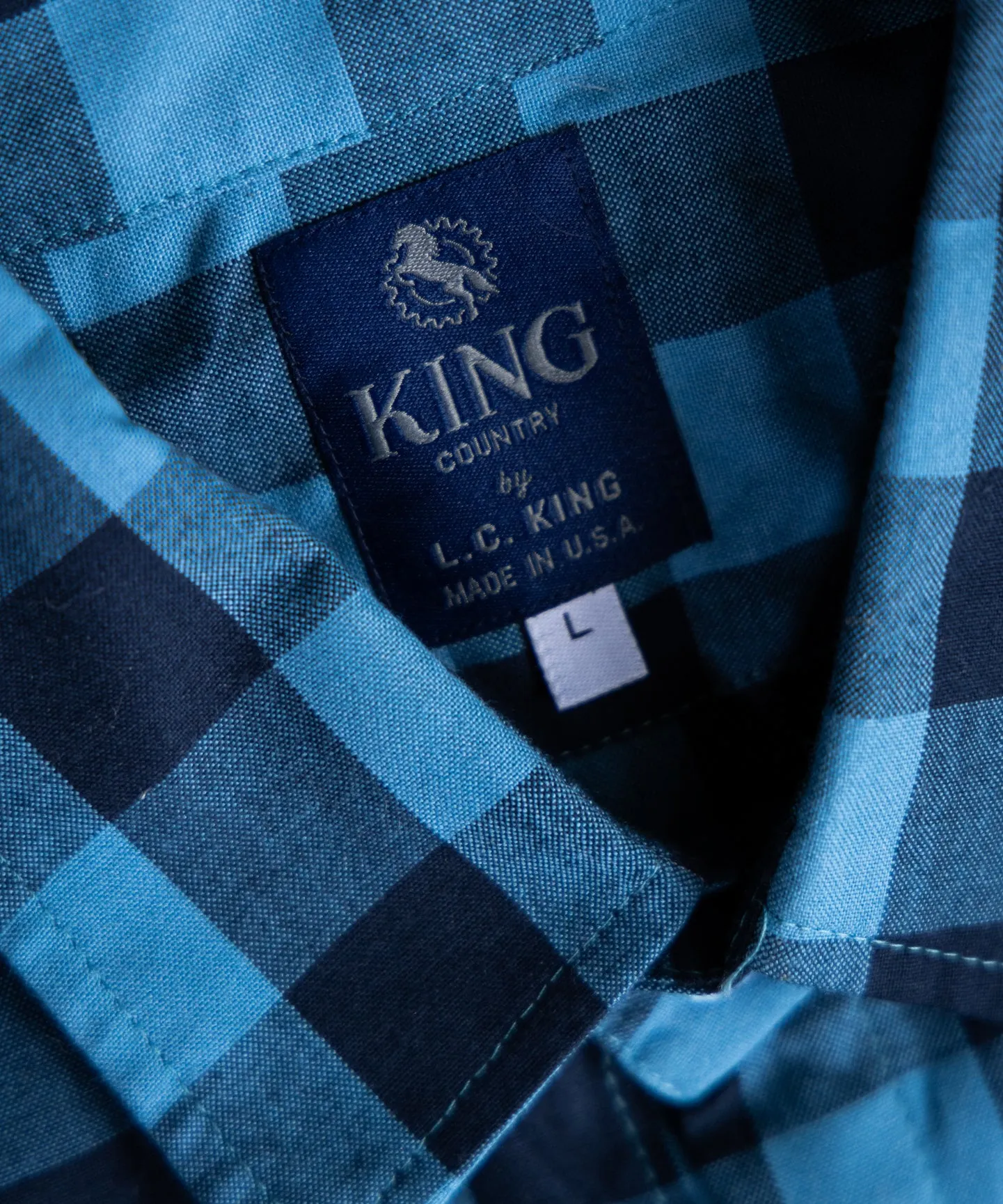 Navy & Blue Buffalo Plaid Button Up