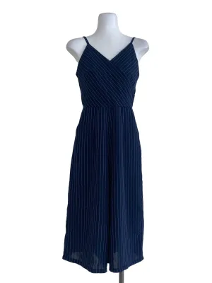 Navy Blue Striped Jumpsuits