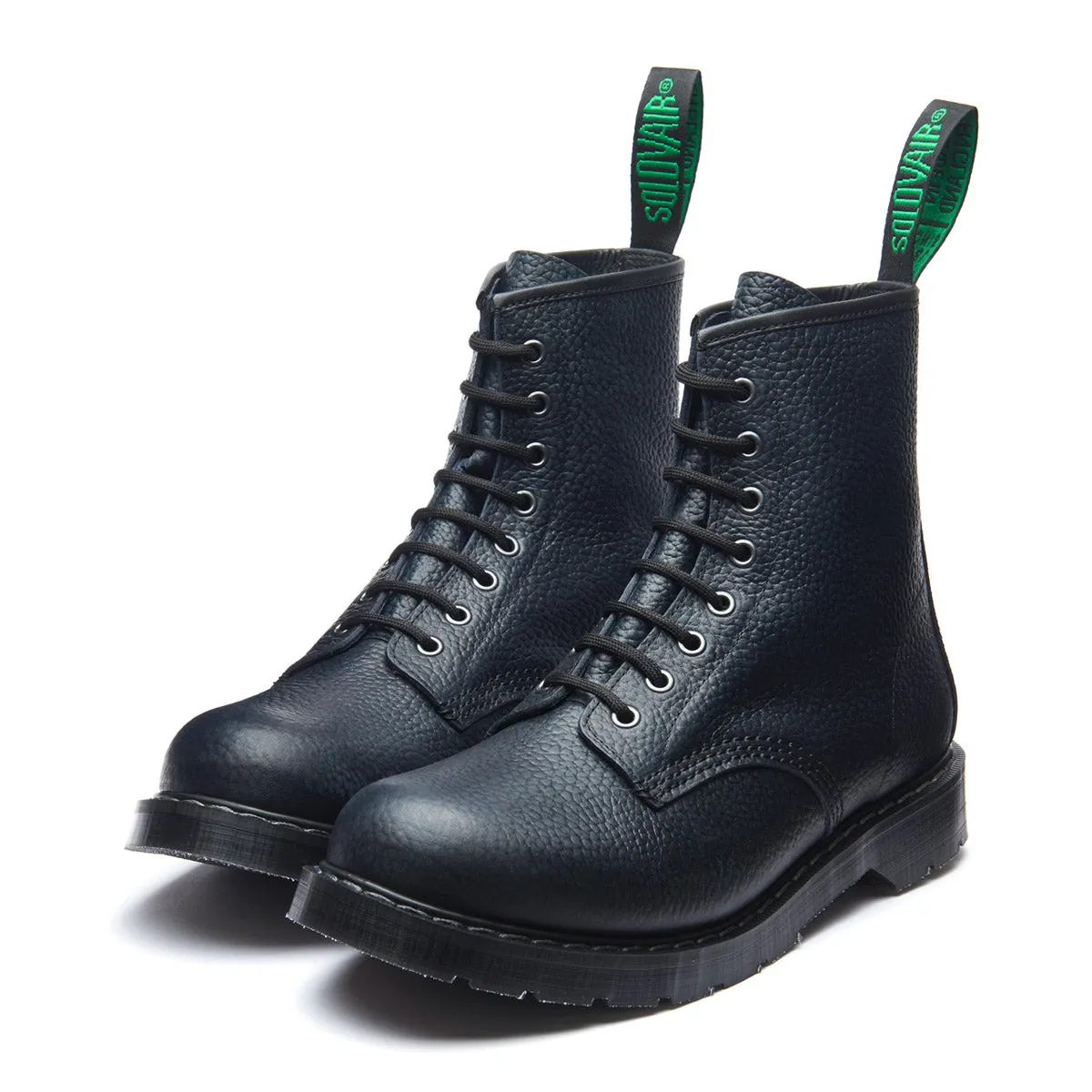 Navy Gaucho Grain 8 Eye Derby Boot