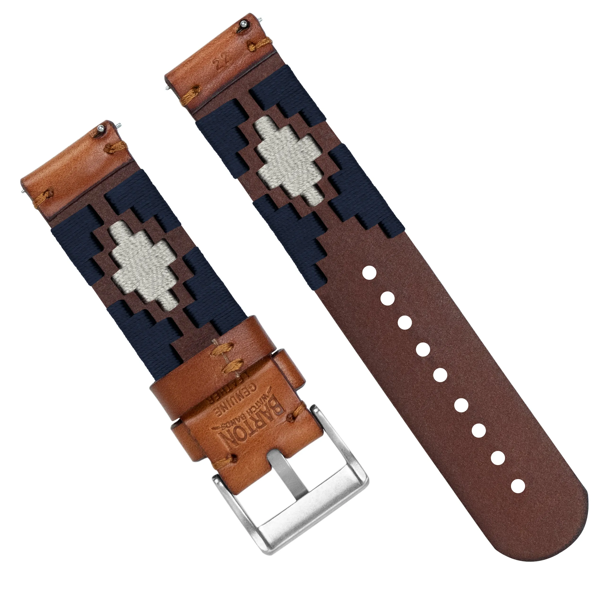Navy Linen Gaucho Watch Band