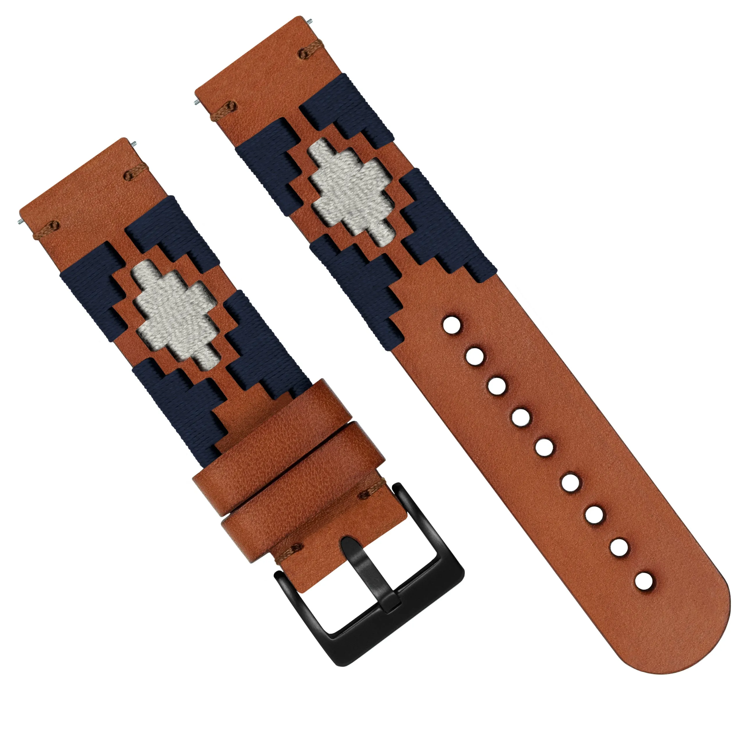 Navy Linen Gaucho Watch Band