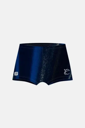 Navy Mystique Sequin Shorts