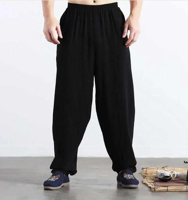 Neo Classic Kung Fu Elastic Loose Trousers