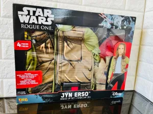 New in Box! Kid's Star Wars Rogue One Jyn Erso Deluxe Dress Up Set, Size 4-6