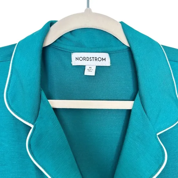 NEW Nordstrom Moonlight eco tencel pajamas in Green Storm