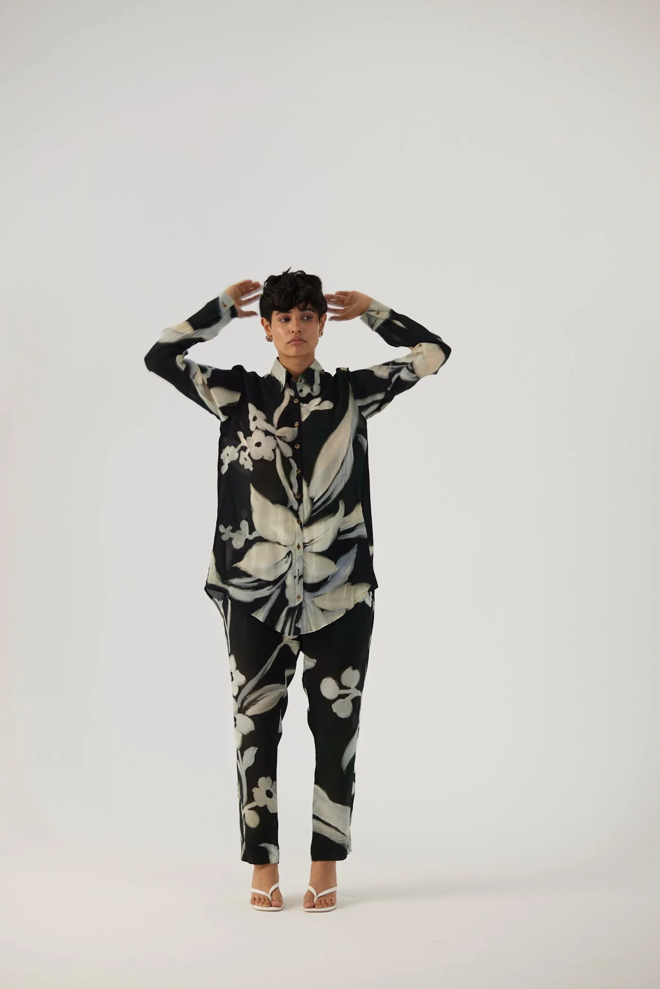 New Season Fall 24/Summer 25-Coord Set Crepe Chicory Black-YAMBB20-Fashion Edit Yam