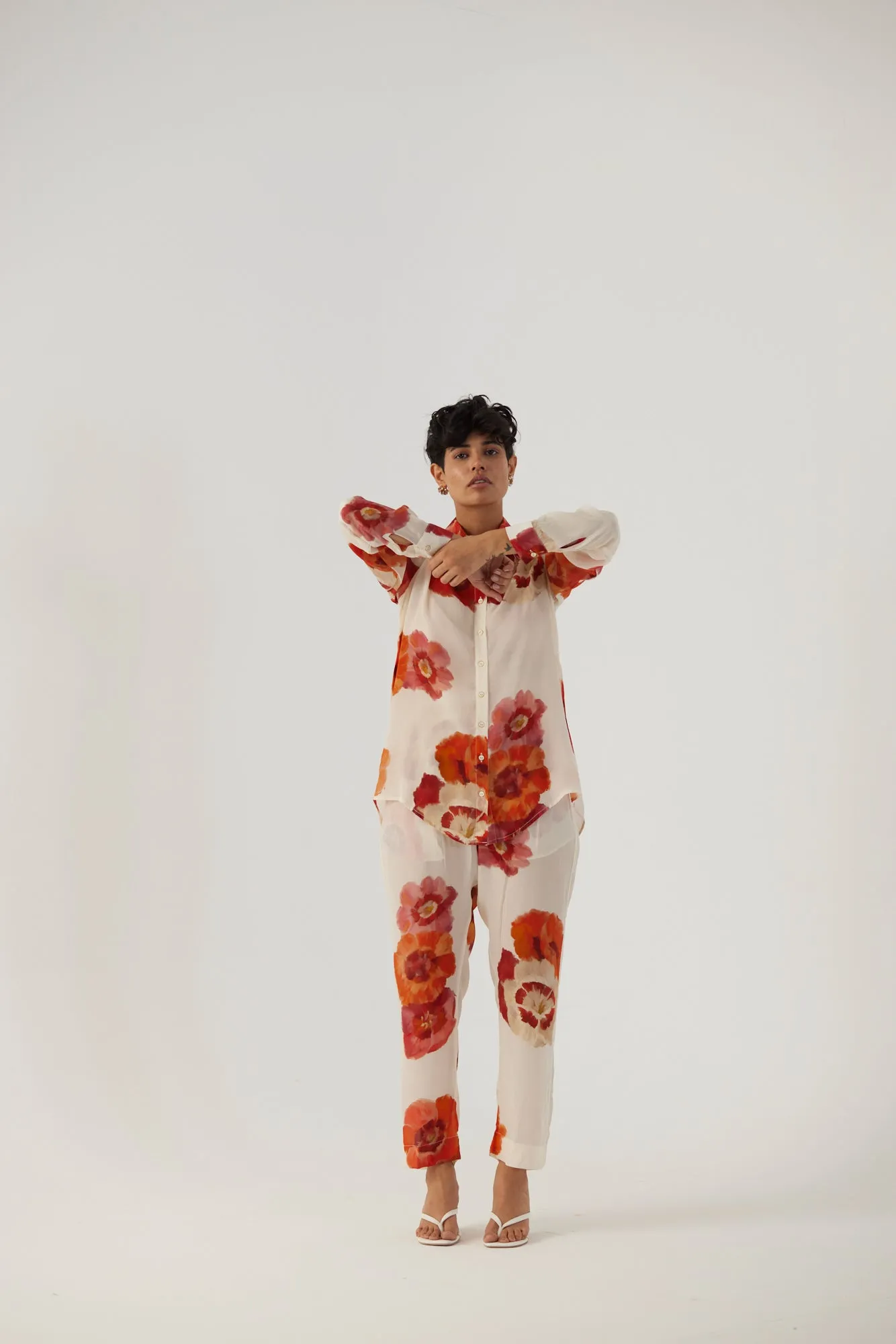 New Season Fall 24/Summer 25-Coord Set Crepe Valentine White-YAMBB26-Fashion Edit Yam