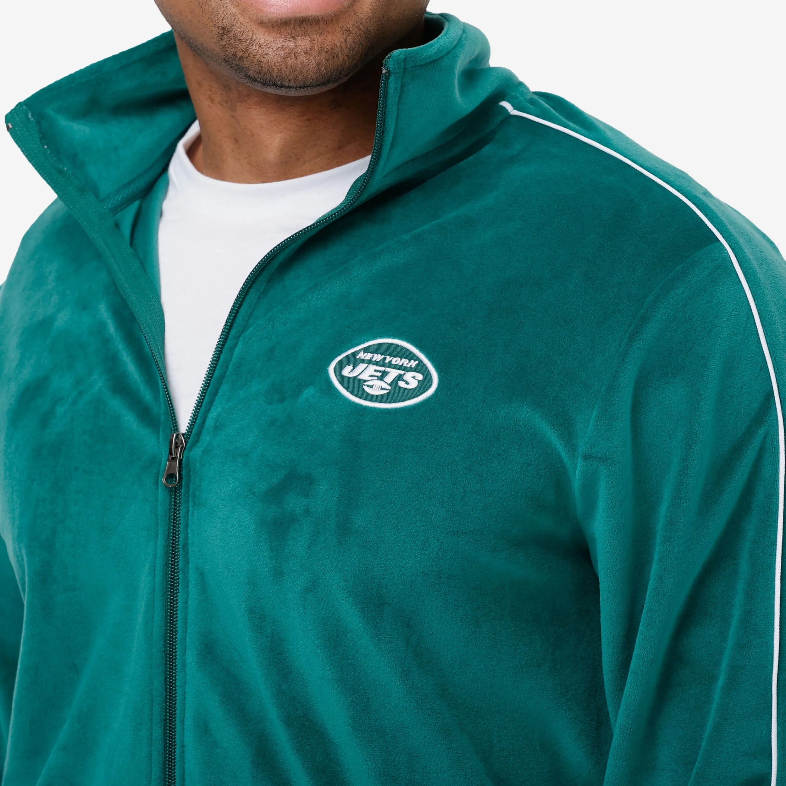New York Jets 2019 Retro Velour Zip Up Top