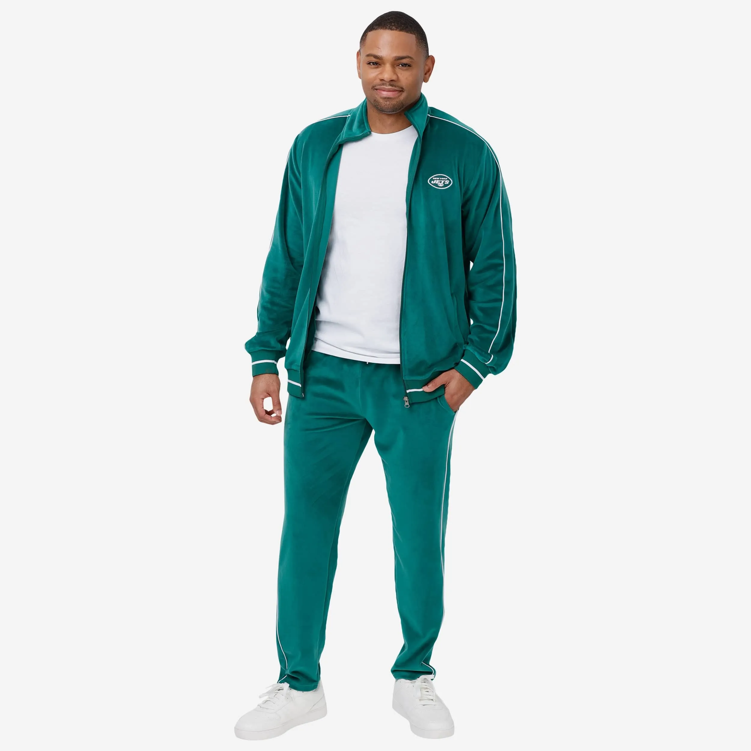 New York Jets 2019 Retro Velour Zip Up Top