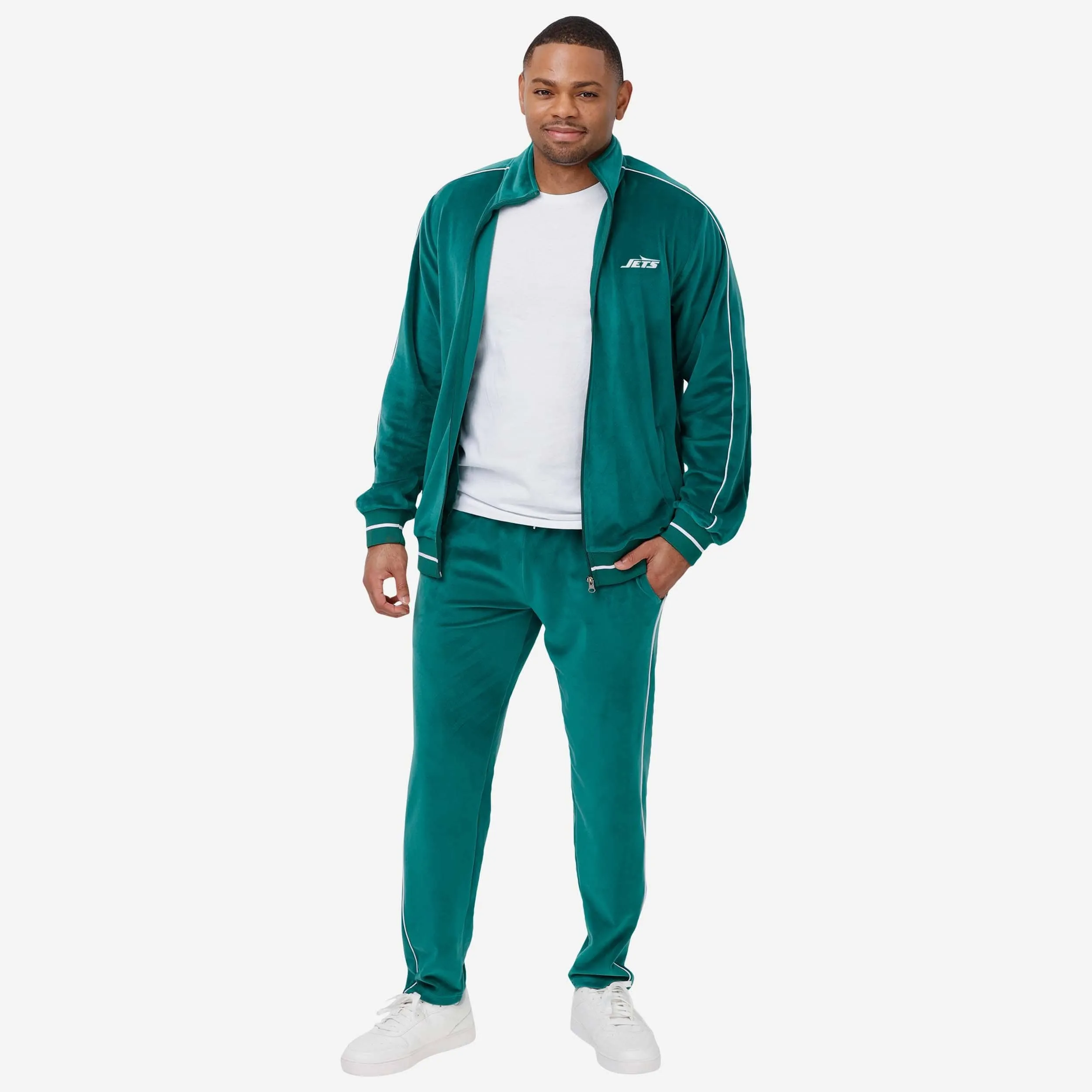 New York Jets Velour Zip Up Top