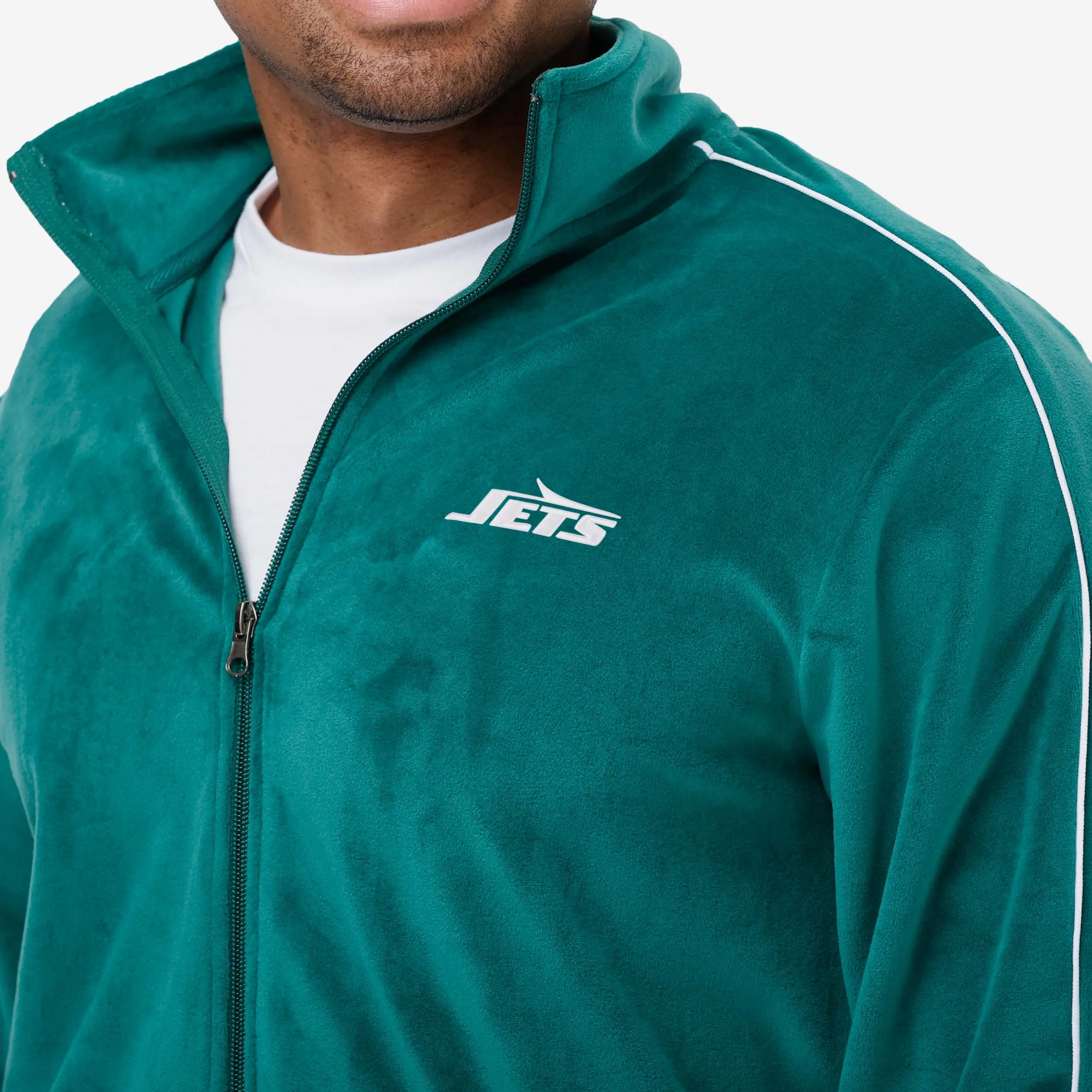 New York Jets Velour Zip Up Top