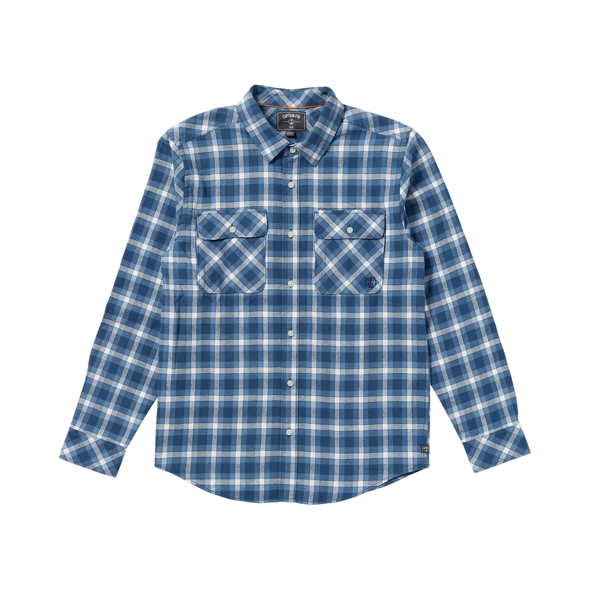 Night Raid Long Sleeve Flannel Shirt - Coronet Blue