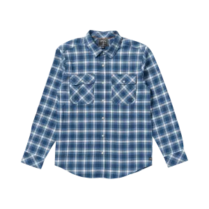 Night Raid Long Sleeve Flannel Shirt - Coronet Blue