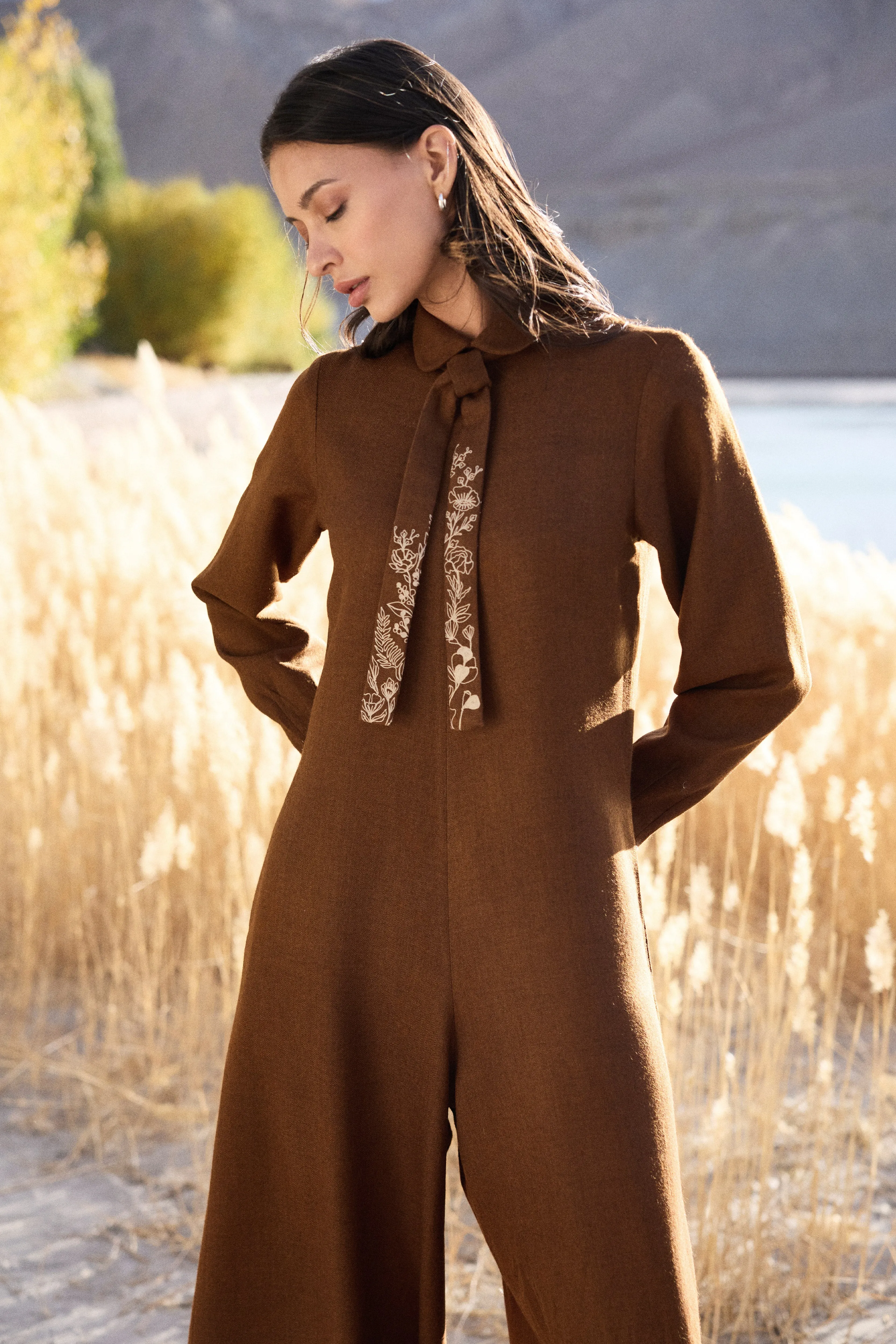 Nimmoo Woollen Jumpsuit (Maple)