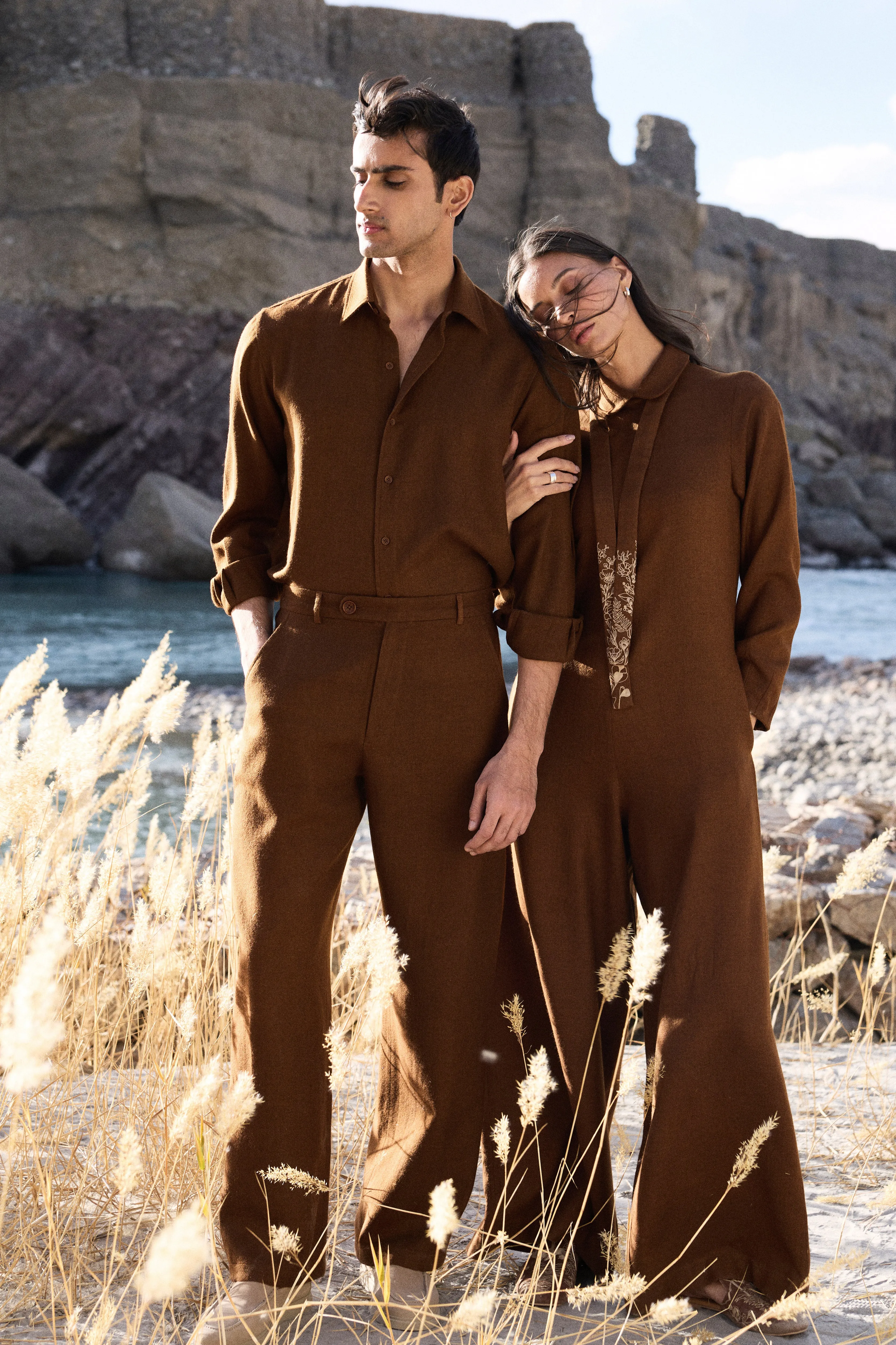 Nimmoo Woollen Jumpsuit (Maple)