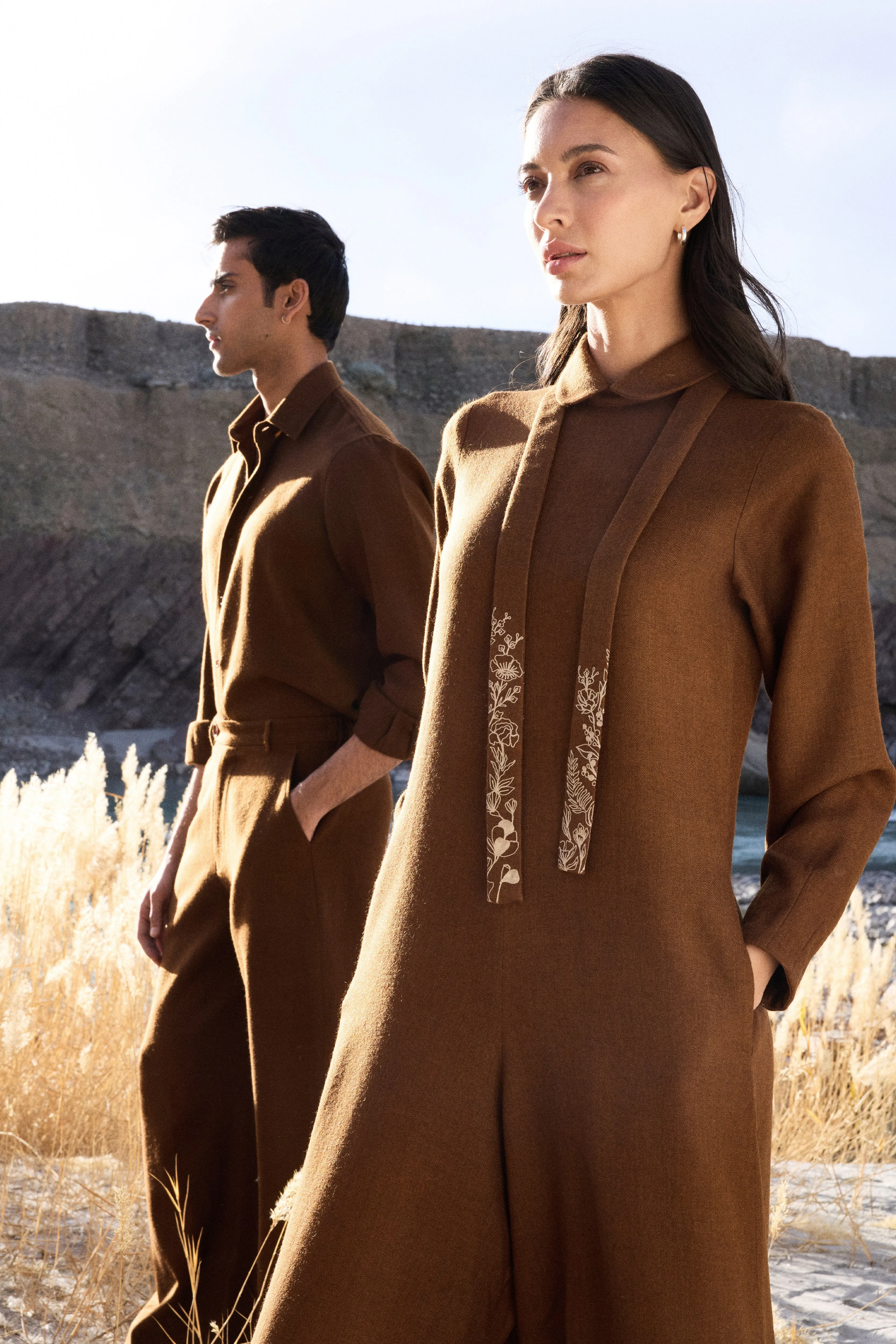 Nimmoo Woollen Jumpsuit (Maple)