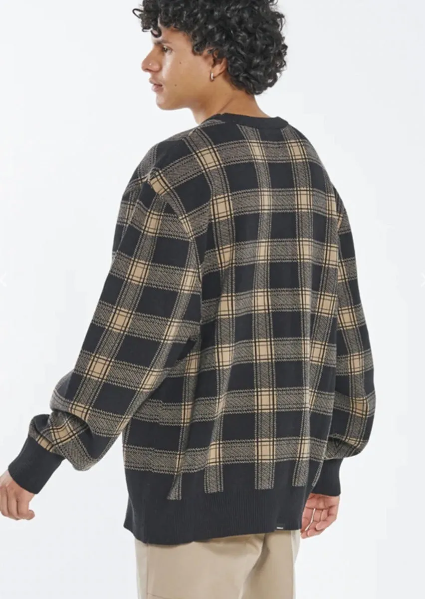 Now Then Crew Knit Black