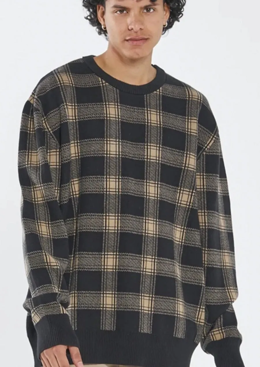 Now Then Crew Knit Black