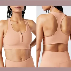 NWT L Space [ XS‎ ] Underdog Ribbed Racerback Crop Top Bra in Putty