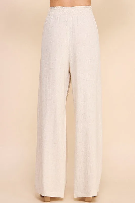 Oatmeal Linen Pants