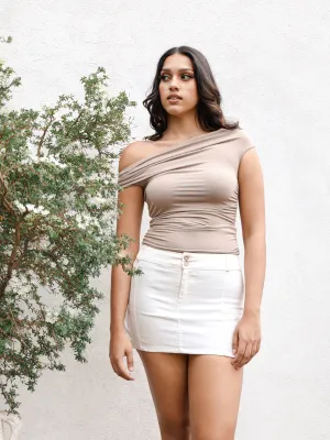 Off Shoulder Ruched Top