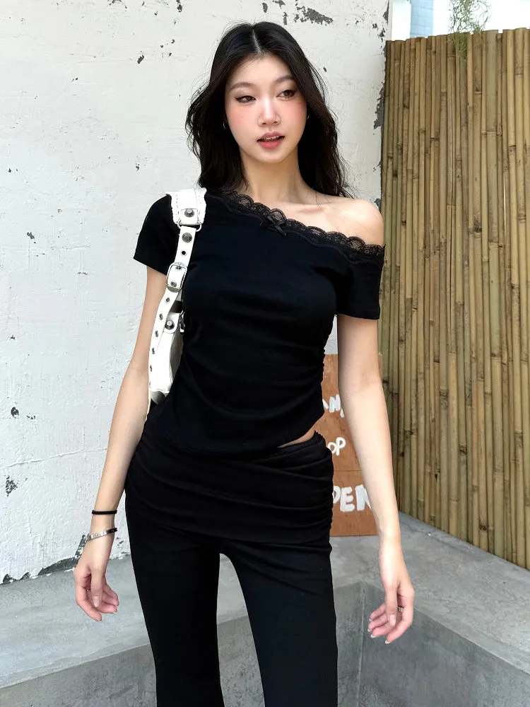 off-shoulder short tops
