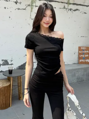 off-shoulder short tops
