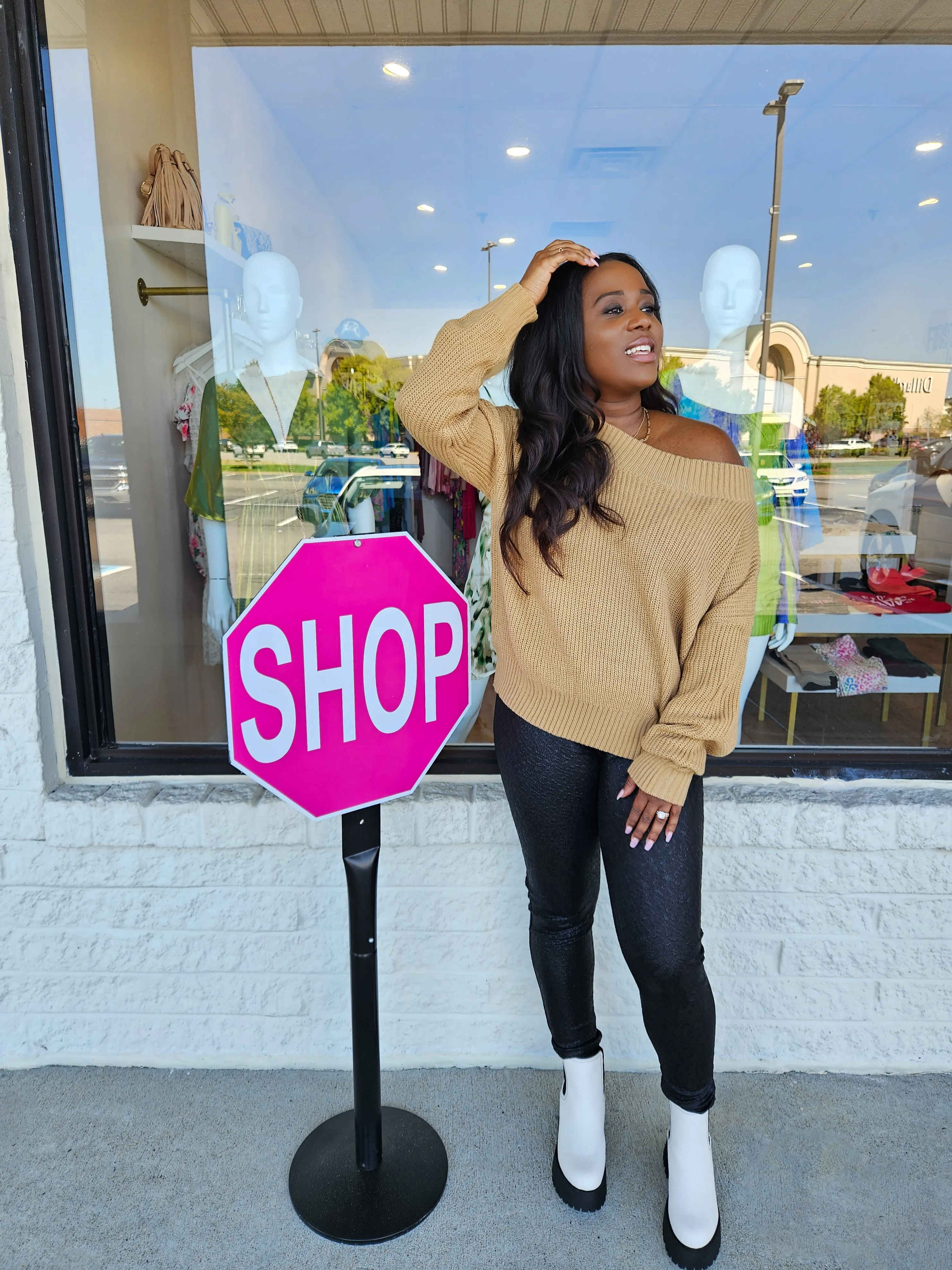 Off-Shoulder Sweater