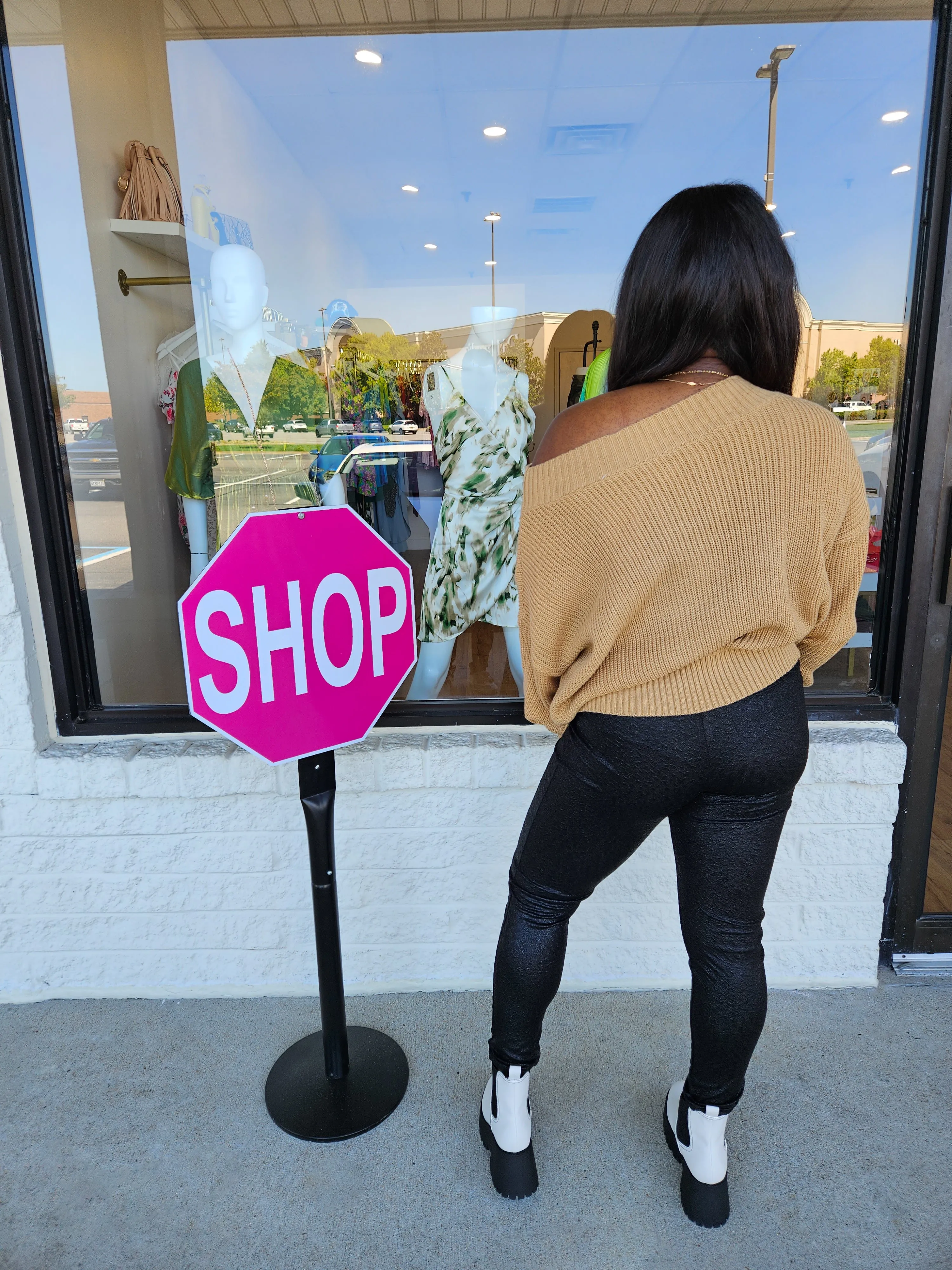 Off-Shoulder Sweater