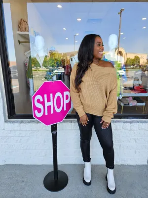 Off-Shoulder Sweater
