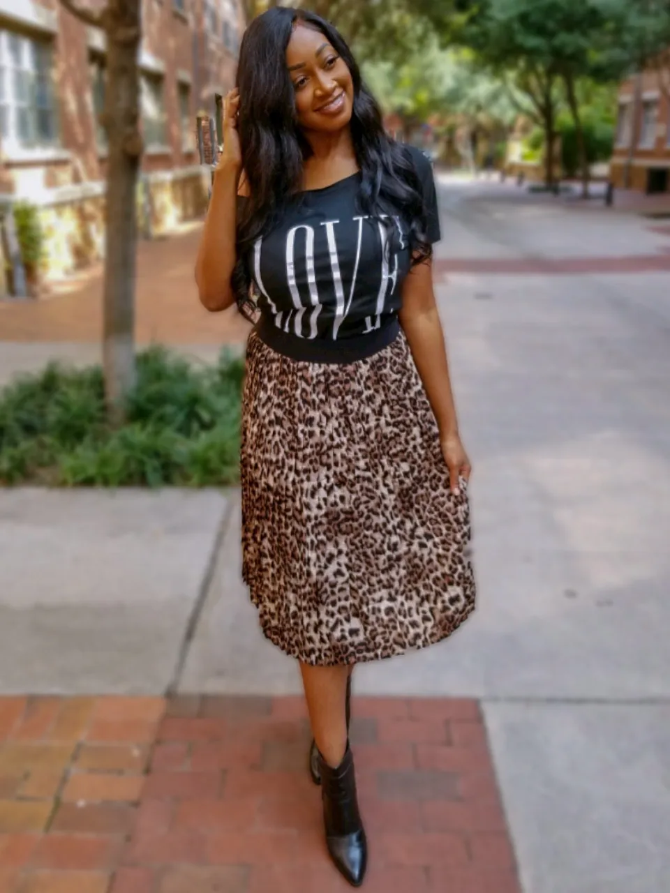 Off The Shoulder Love Tee