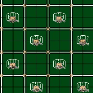 OHIO UNIVERSITY-Plaid Flannel-100% Cotton-OHIO023
