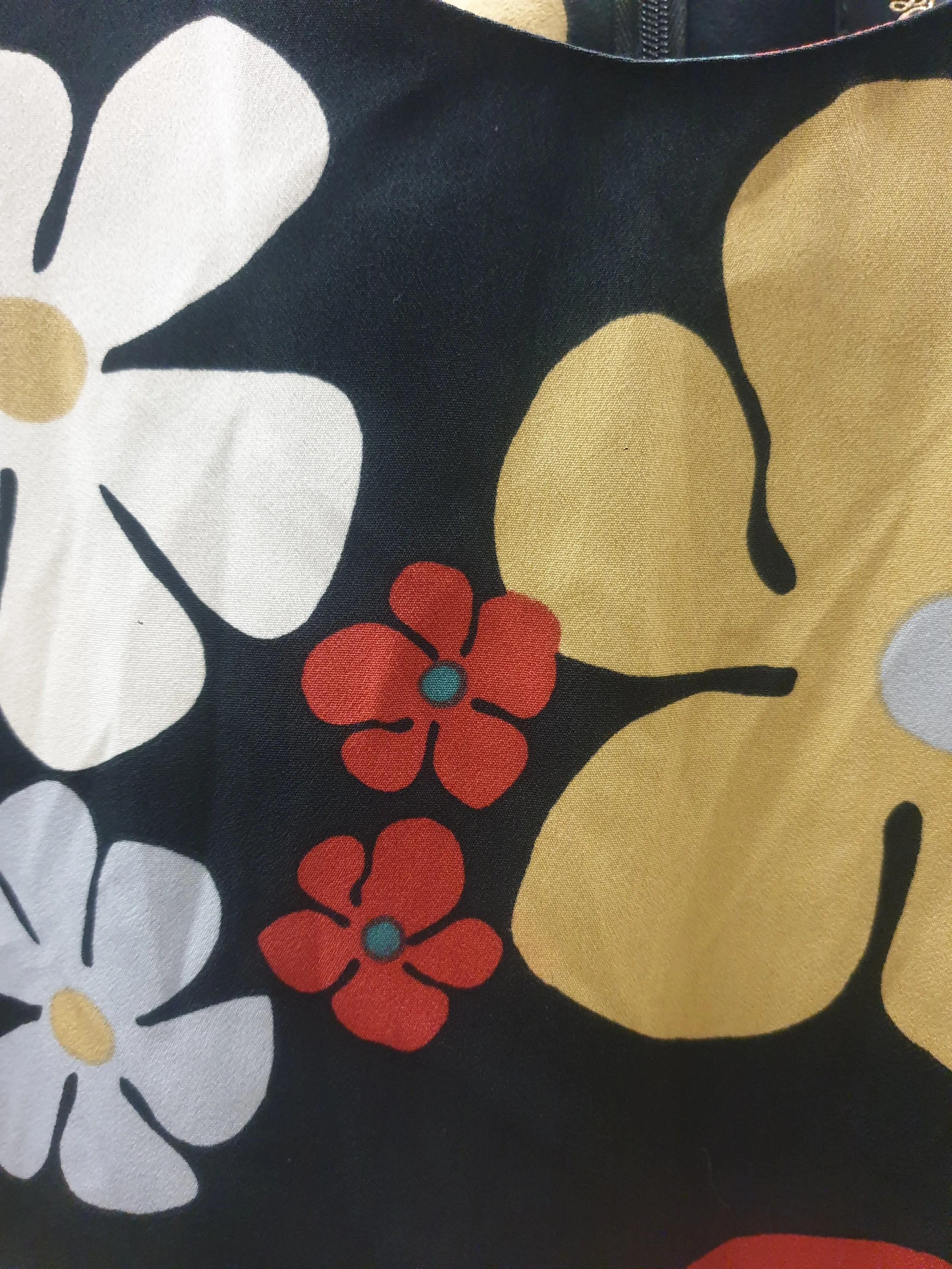 Olga De Polga 60s vibe flower print long sleeve dress - one size, best fits 10