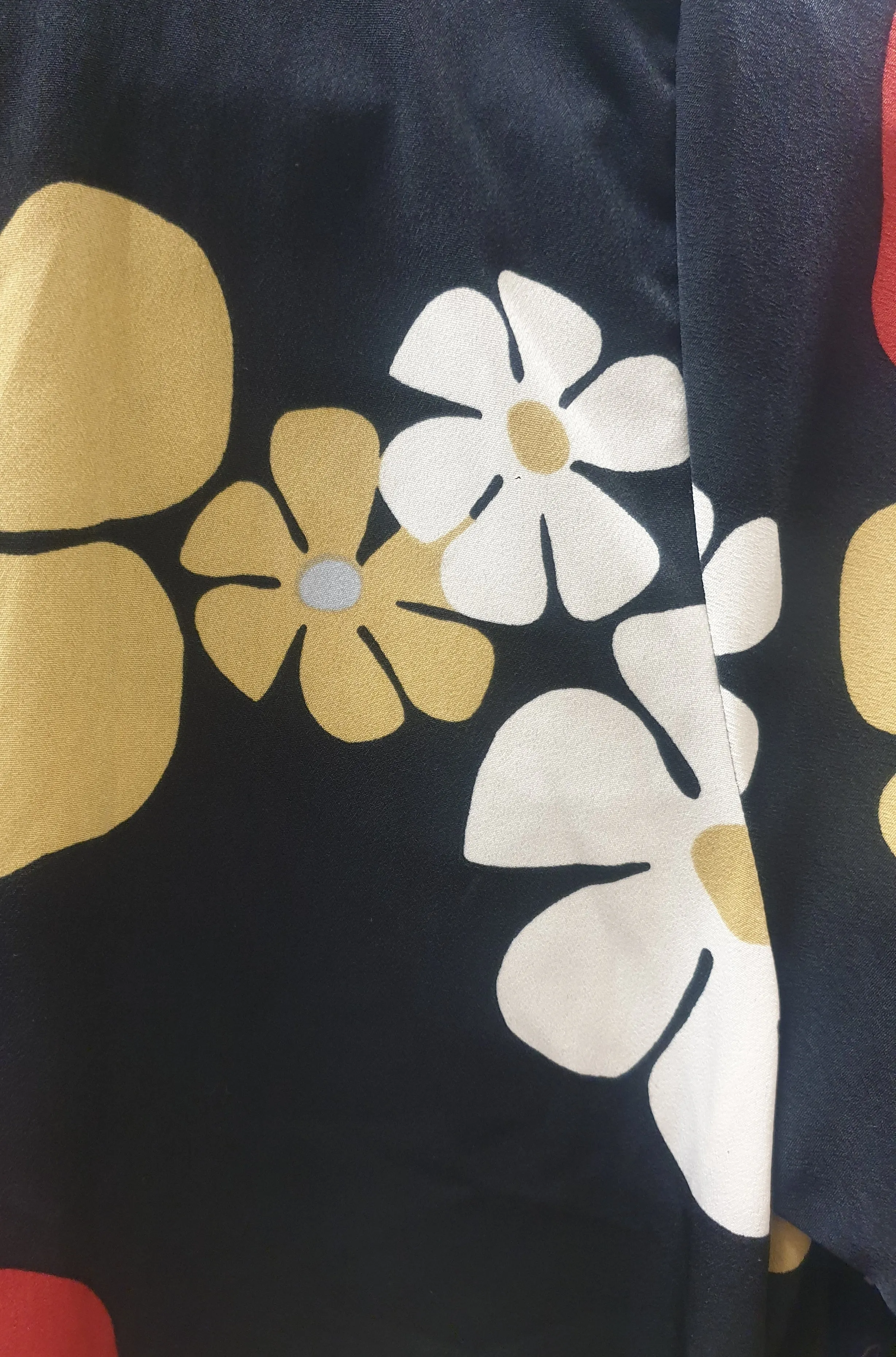 Olga De Polga 60s vibe flower print long sleeve dress - one size, best fits 10