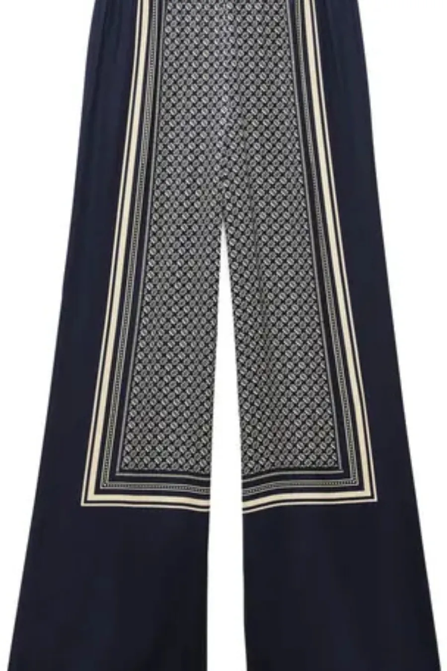 Olive Printed Pant Deep Navy
