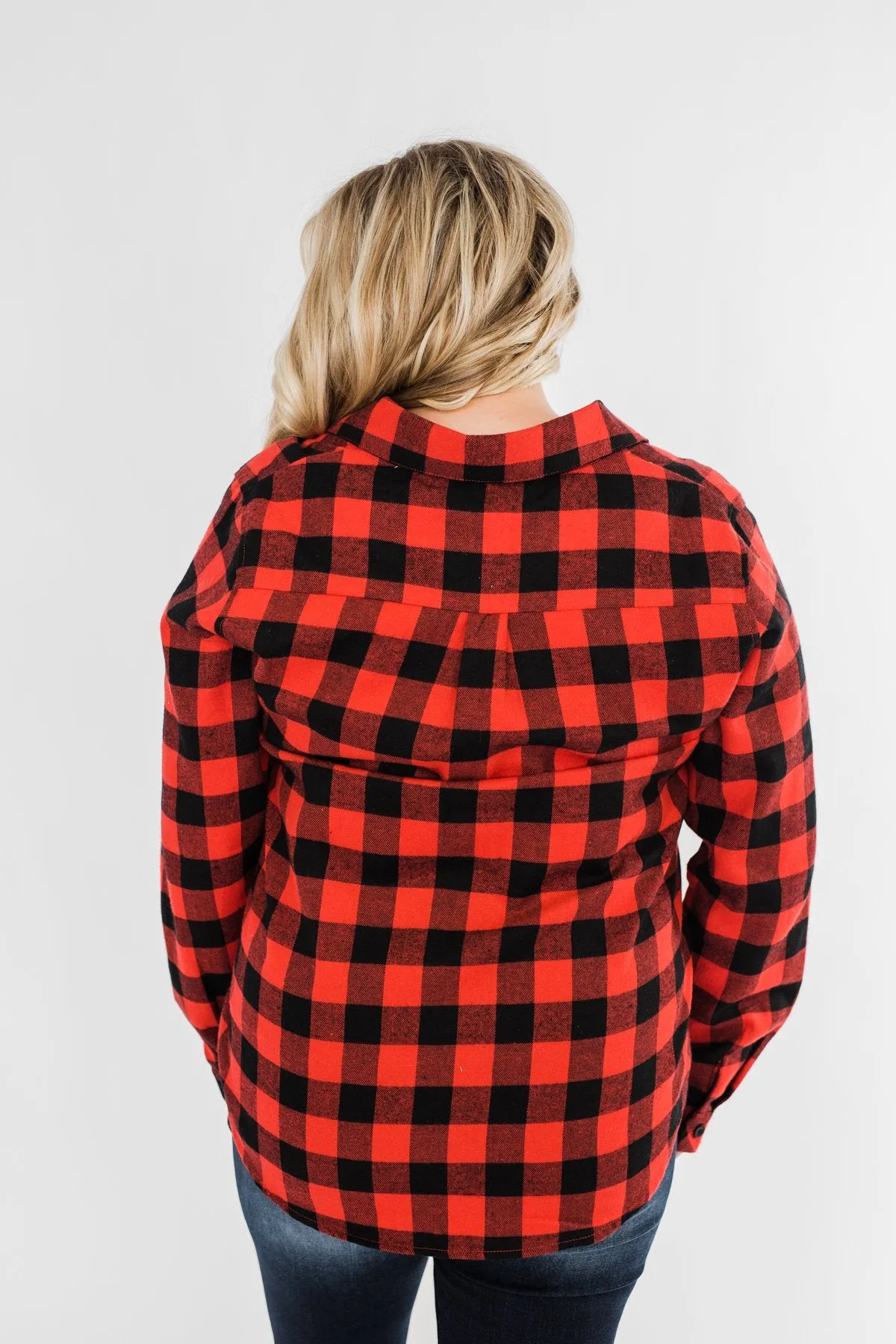 On An Adventure Plaid Top- Buffalo Plaid