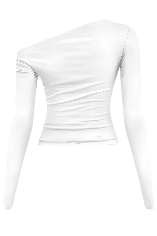 One Shoulder Crop Top