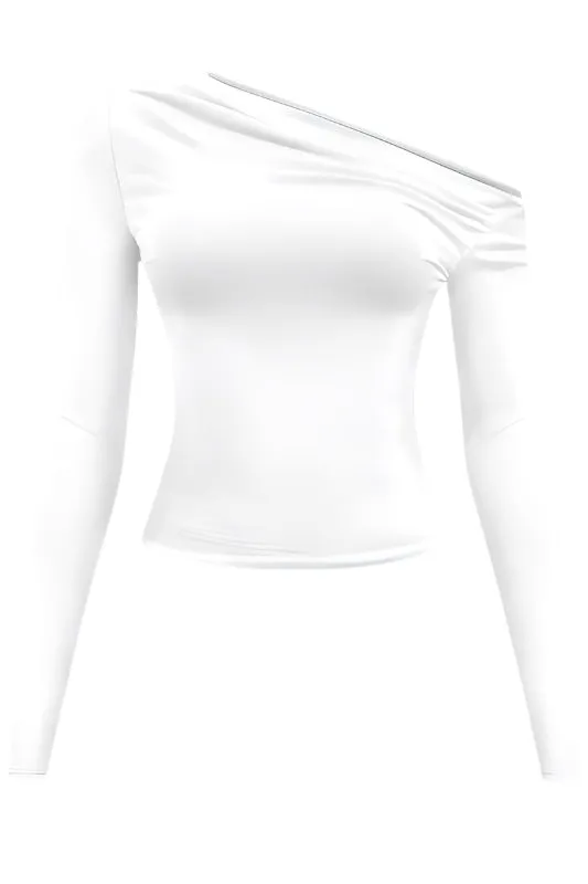 One Shoulder Crop Top