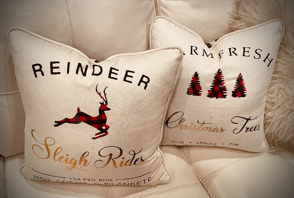 Organic Cotton Christmas Pillows
