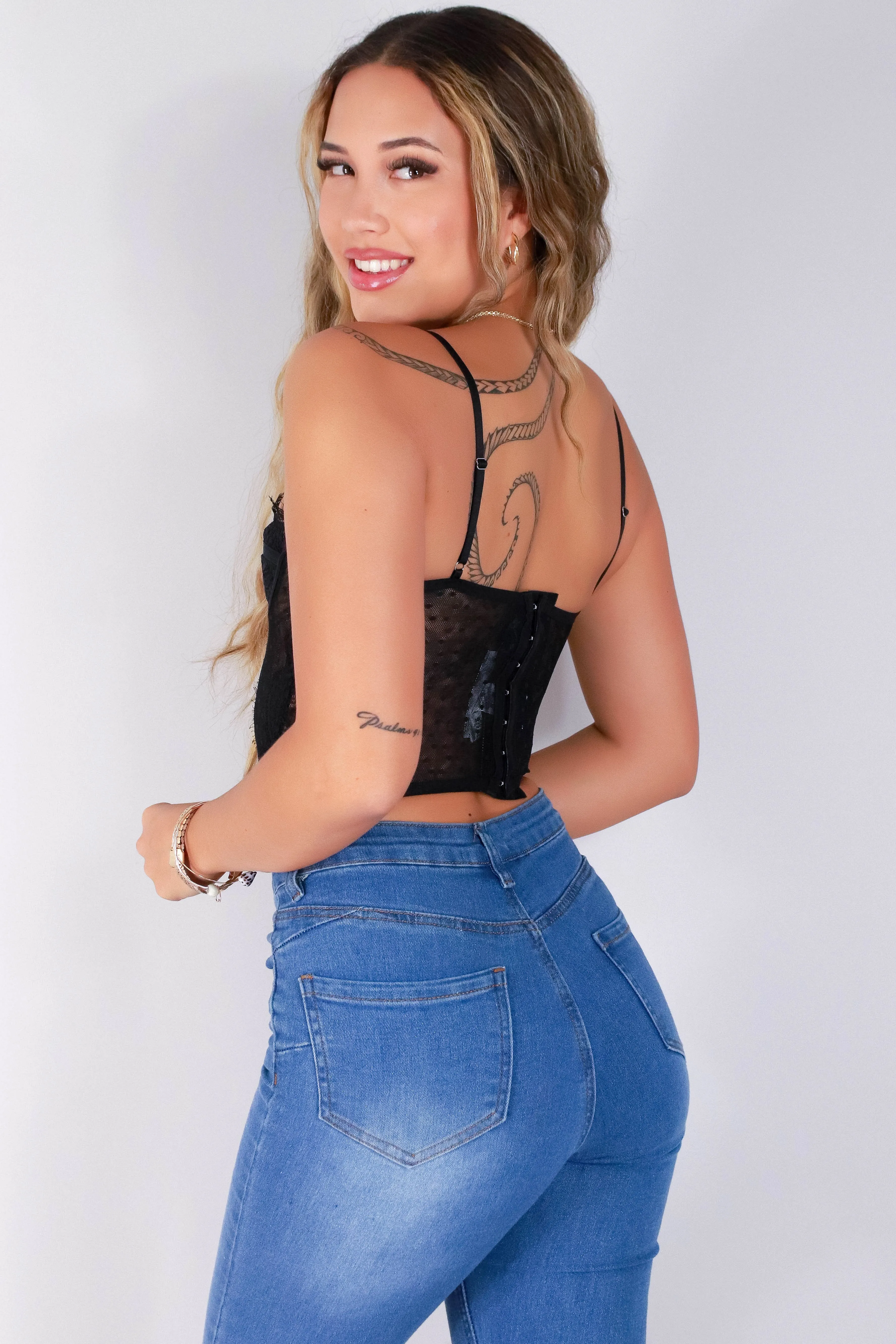 OUT YOUR LEAGUE CORSET TOP