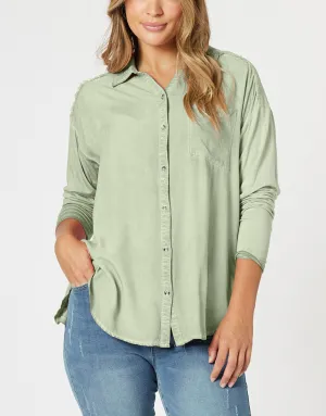 Paige Shirt - Washed Khaki