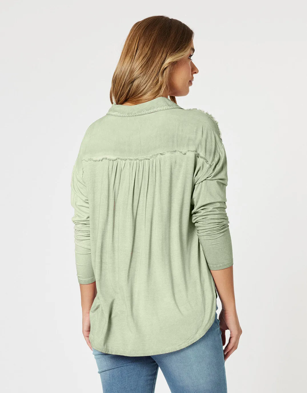 Paige Shirt - Washed Khaki