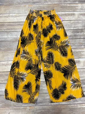 Pants Wide Leg By Cme In Gold, Size: M