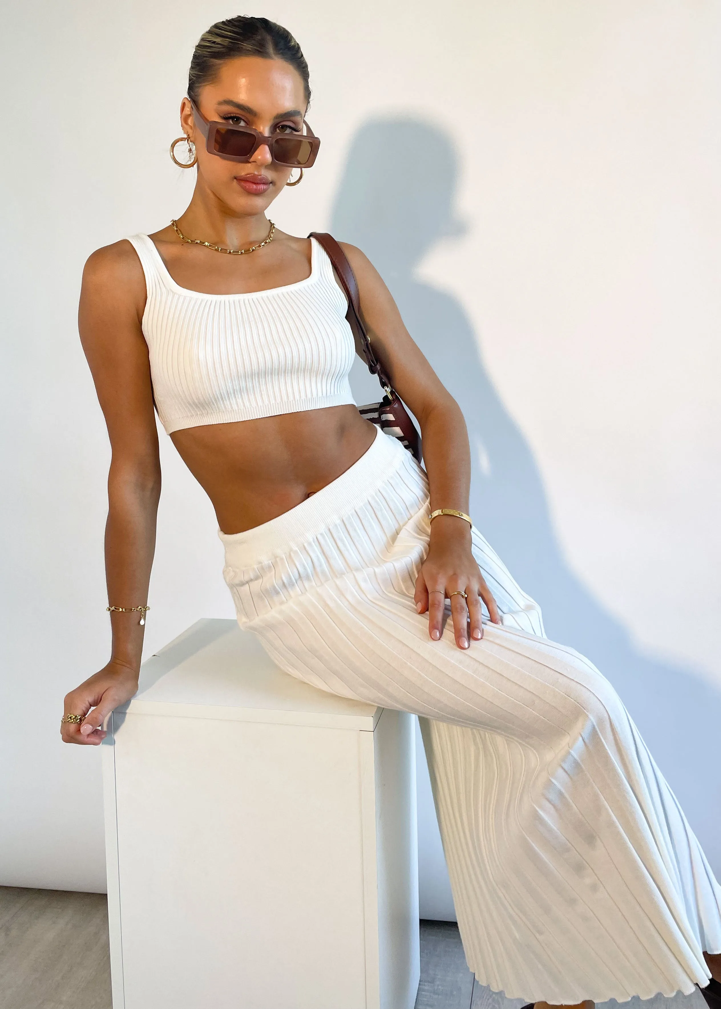 Passia Knit Crop - Off White