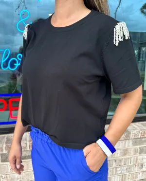 Pearl Sleeve Tee