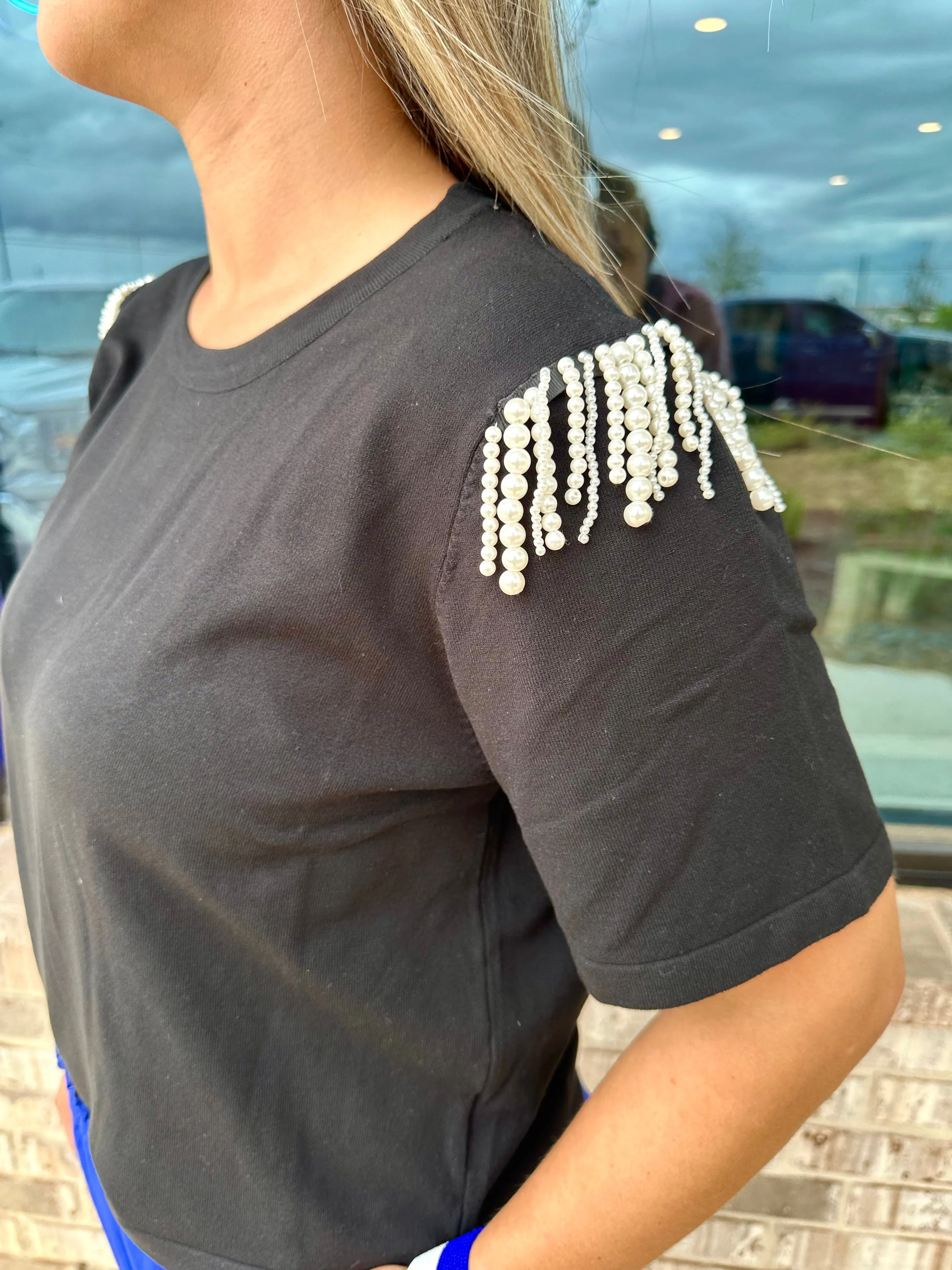 Pearl Sleeve Tee