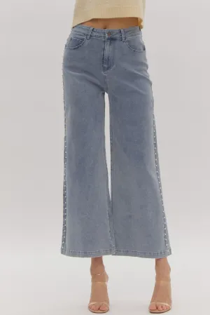 Pearl Wide Leg Pants {Denim}