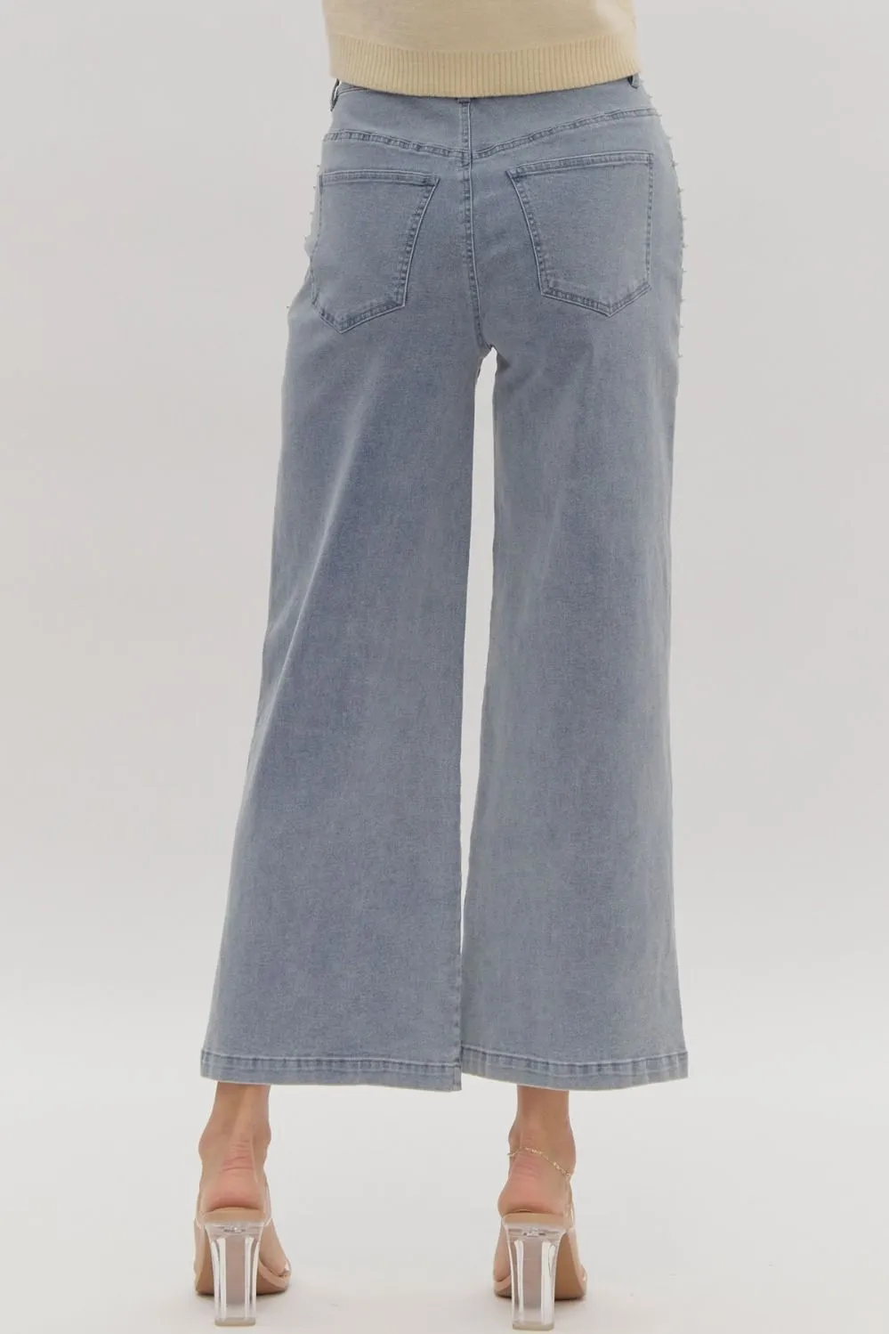 Pearl Wide Leg Pants {Denim}