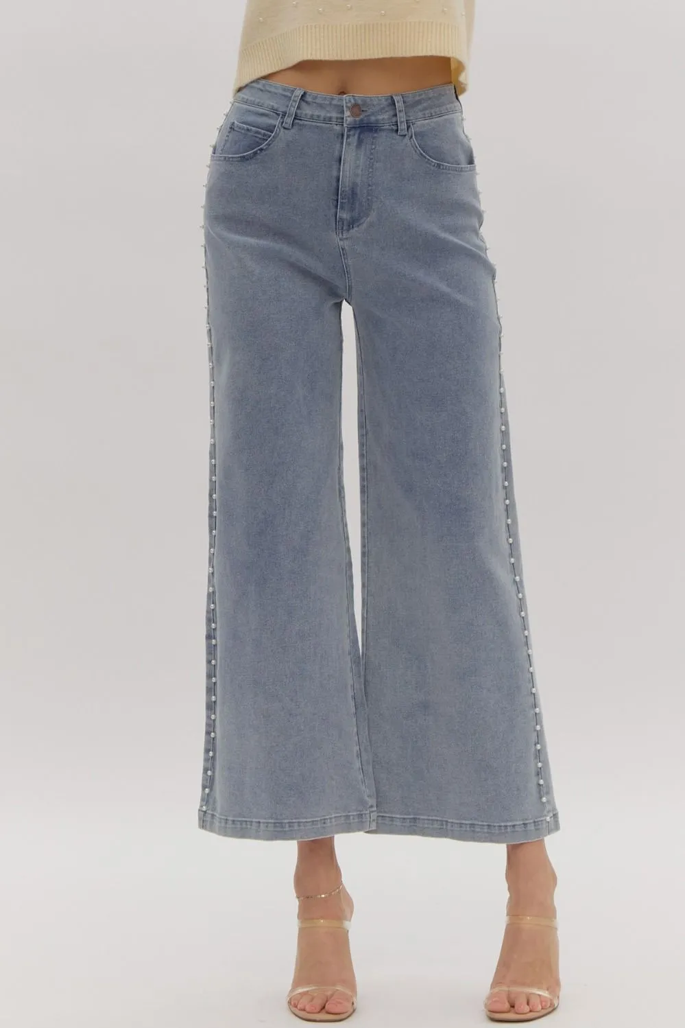 Pearl Wide Leg Pants {Denim}